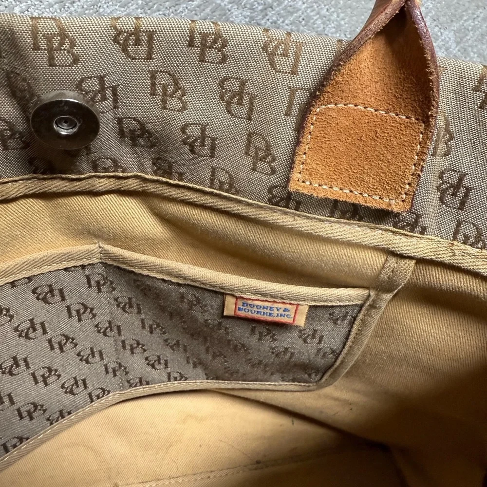 Dooney and Bourke Signature Canvas Tassel Tote
